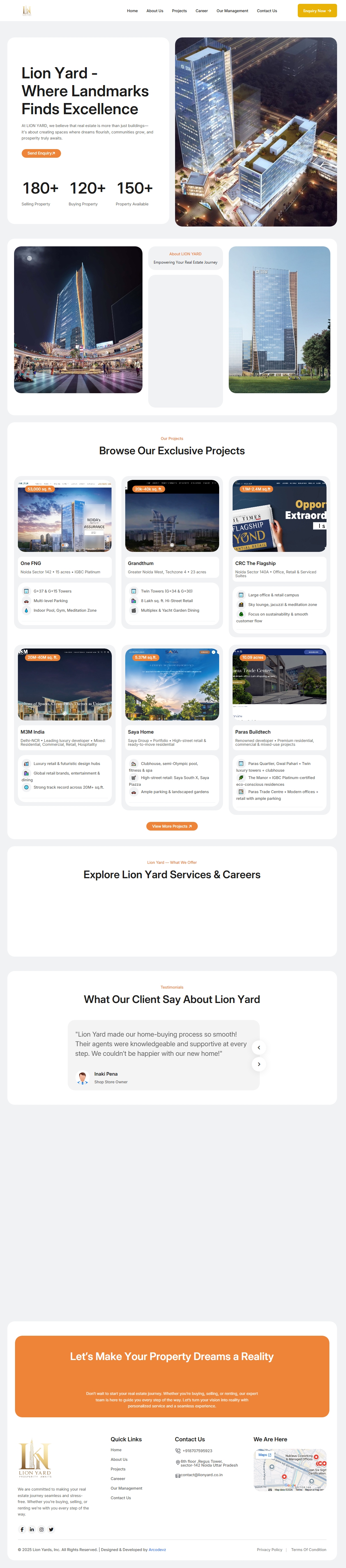 Lionyard Website Showcase